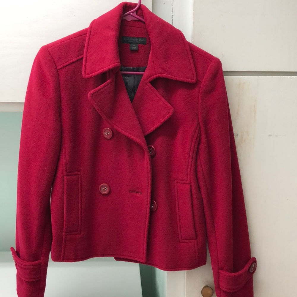 Express Wool Double Breasted Jacket - image 1